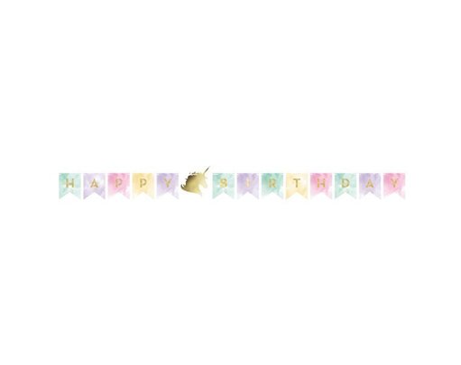 2.4M UNICORN SPARKLE SHAPED BANNER