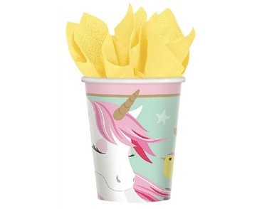 (8) 266ML MAGICAL UNICORN CUPS
