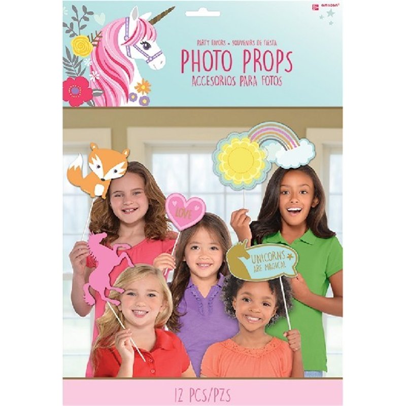 12PC MAGICAL UNICORN PHOTO PROP KIT