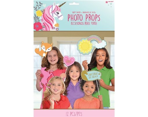 12PC MAGICAL UNICORN PHOTO PROP KIT