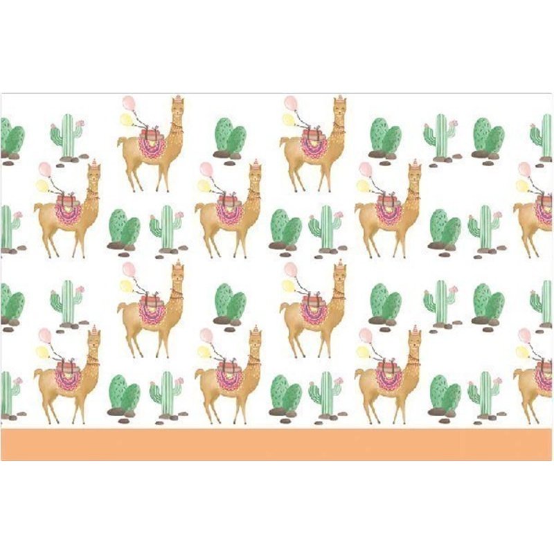 LLAMA PLASTIC TABLECOVER