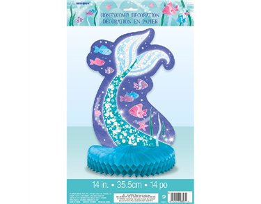 14in MERMAID HONEYCOMB CENTERPIECE