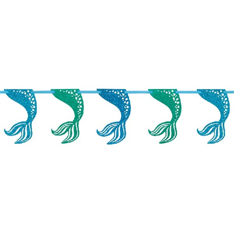 9ft MERMAID GLITTER GARLAND