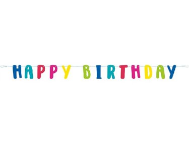 6ft LLAMA BIRTHDAY LETTER BANNER