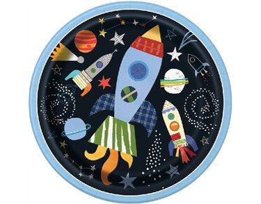 (8) 9IN OUTER SPACE PLATES