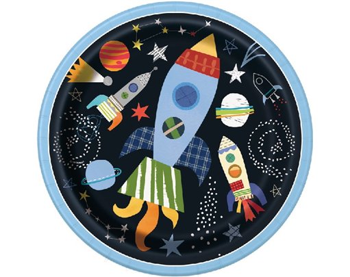 (8) 9IN OUTER SPACE PLATES