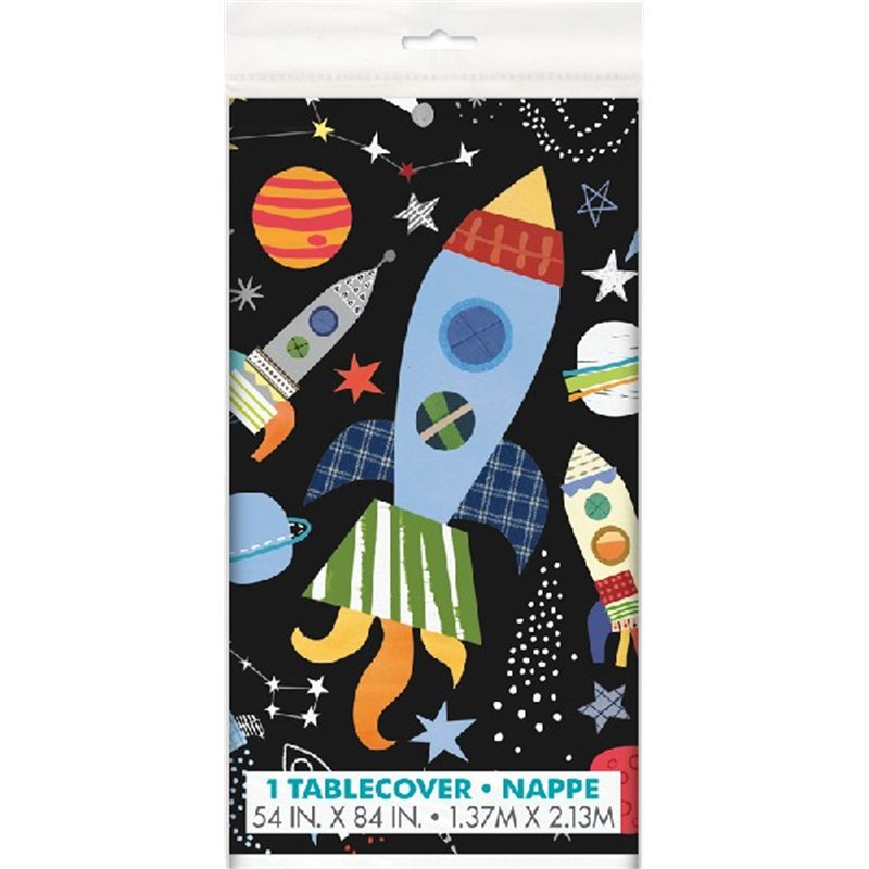 54x84in OUTER SPACE RECTANGULAR TABLE COVER