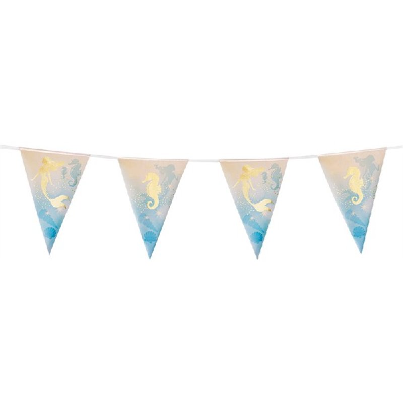 4m MERMAID FOIL BUNTING
