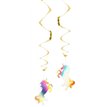 (2) 85cm UNICORN DECORATION SWIRLS