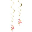 (2) 85cm FLAMINGO DECORATION SWIRLS