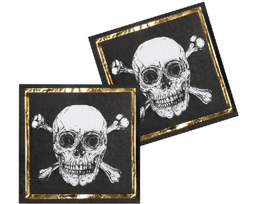 (12) 33cm PIRATES NAPKINS