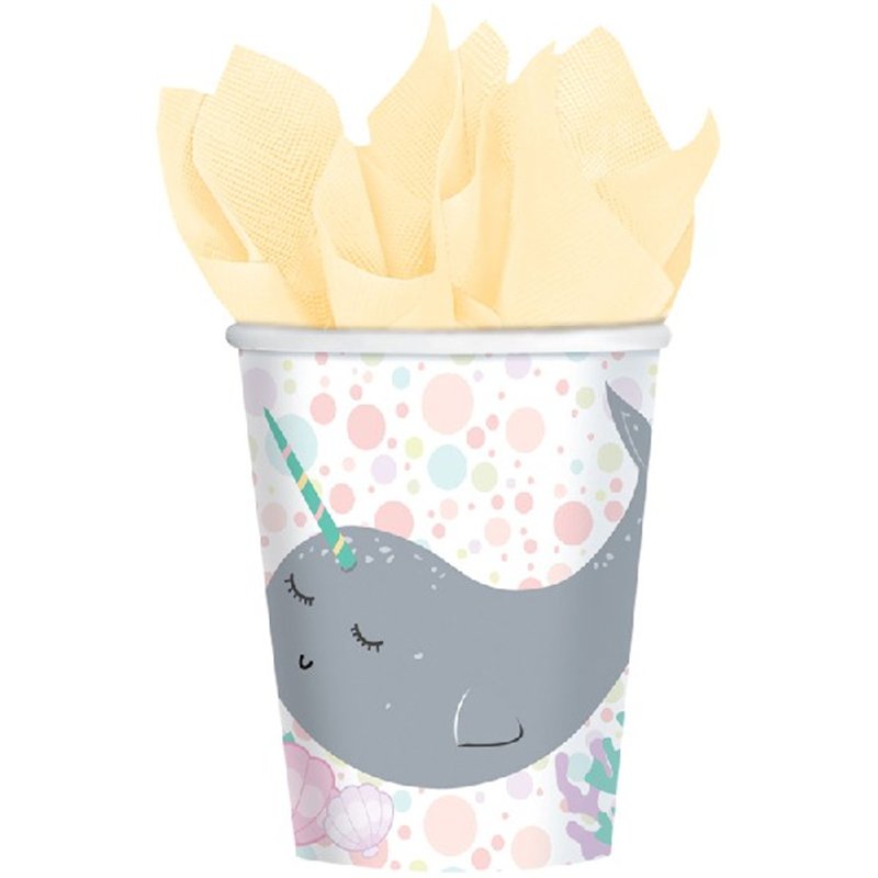 (8) 250ml NARWHAL CUPS