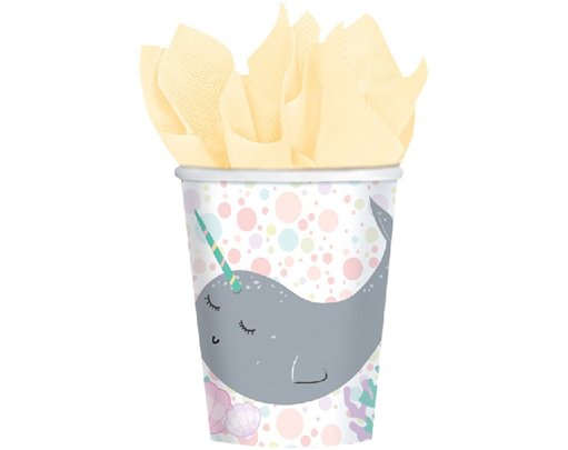 (8) 250ml NARWHAL CUPS