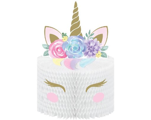 UNICORN BABY HONEYCOMB CENTREPIECE