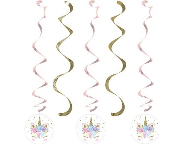 (5) UNICORN BABY DIZZY DANGLERS