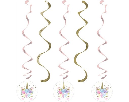 (5) UNICORN BABY DIZZY DANGLERS