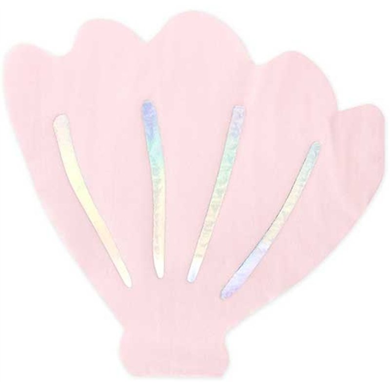 20PK 13x12.5cm SEASHELL NAPKINS