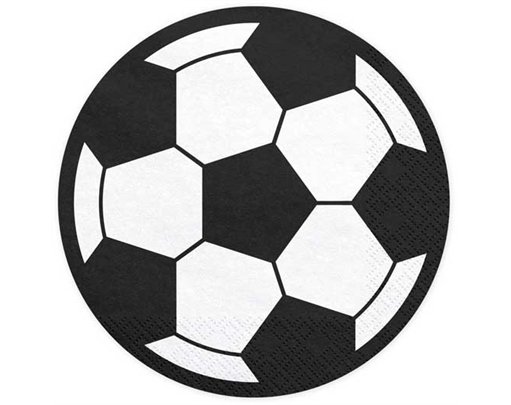 20PK 13.5cm FOOTBALL NAPKINS