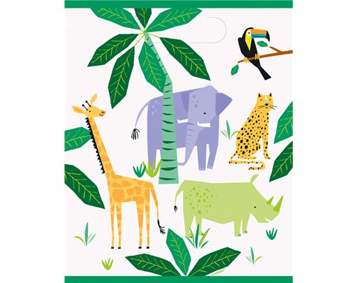 8PK ANIMAL SAFARI LOOT BAGS