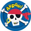 8PK 9in AHOY PIRATE PLATES