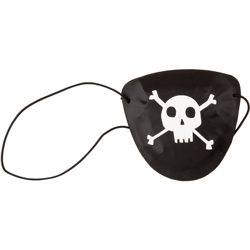 8PK PLASTIC PIRATE EYE PATCH FAVORS