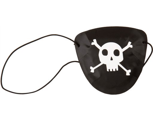 8PK PLASTIC PIRATE EYE PATCH FAVORS