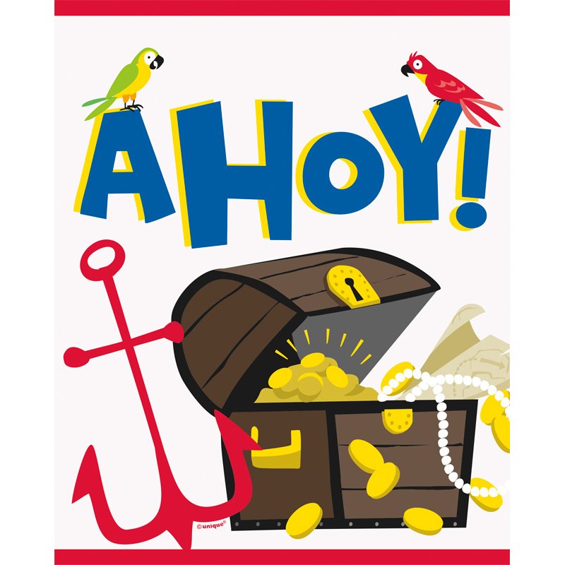 8PK AHOY PIRATE LOOT BAGS