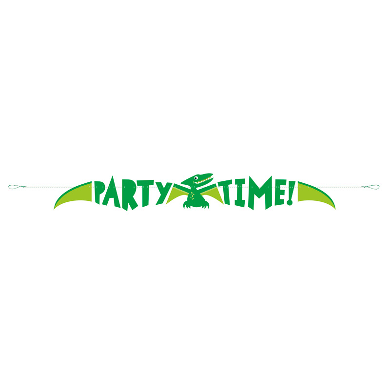 5FT BLUE & GREEN DINOSAUR BANNER