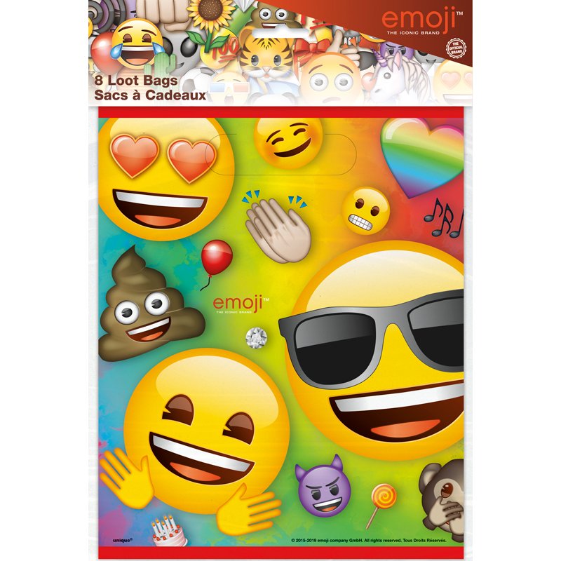 8PK RAINBOW FUN EMOJI LOOTBAGS
