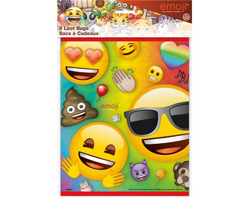 8PK RAINBOW FUN EMOJI LOOTBAGS
