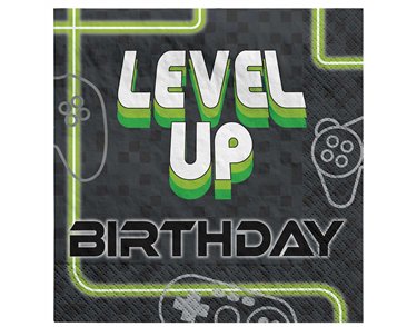 16PK 33cm LEVEL UP NAPKINS