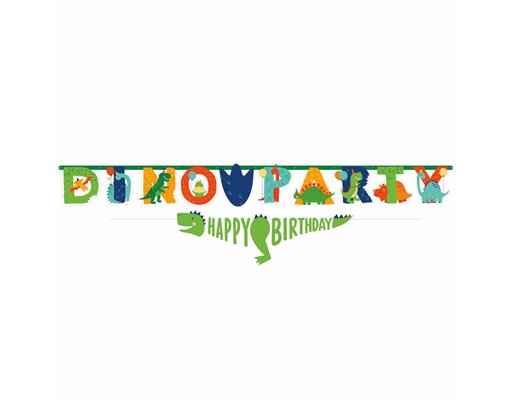 DINO MITE LETTER BANNER