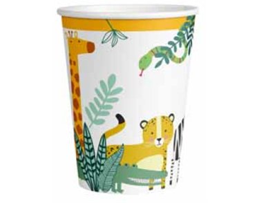 8PK 250ml GET WILD CUPS