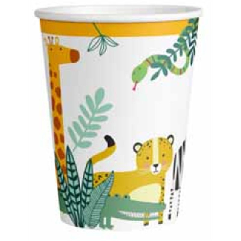8PK 250ml GET WILD CUPS