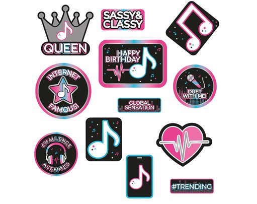 12PK INTERNET FAMOUS CUTOUTS