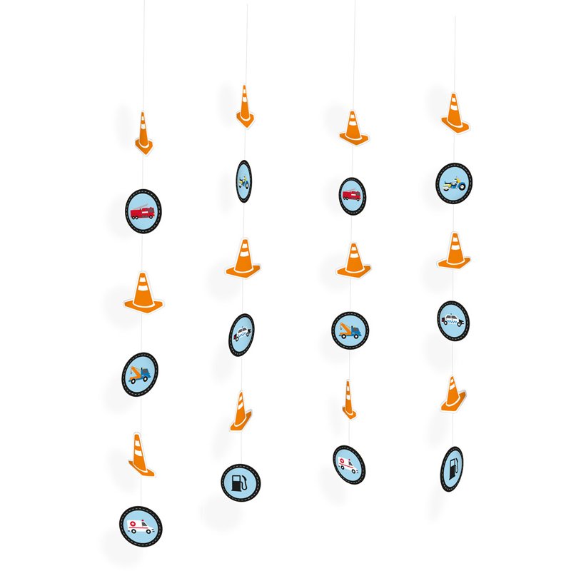 4PK ON THE ROAD STRING DECORATIONS