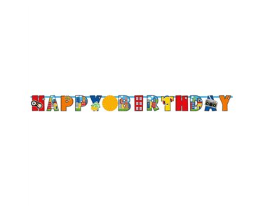1.8m PARTY TOWN LETTER BANNER