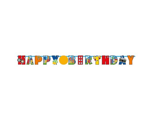 1.8m PARTY TOWN LETTER BANNER
