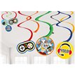 6PK PARTY TOWN HANGING SWIRLS