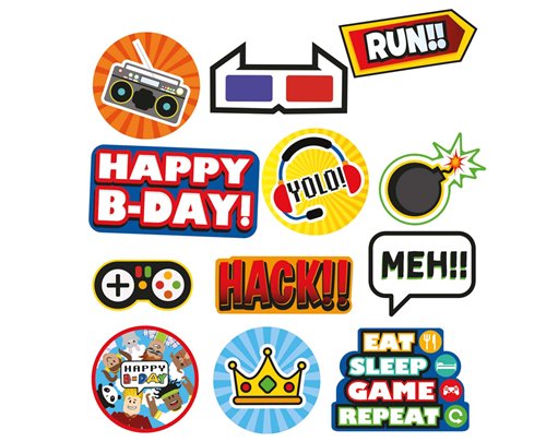 12PK PARTY TOWN CUTOUTS