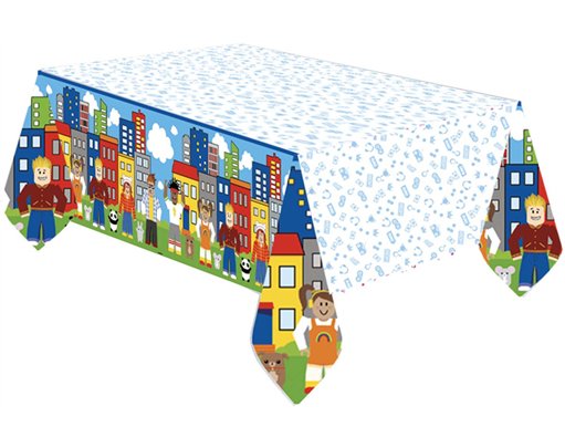 1.8m x 1.2m PARTY TOWN PAPER TABLECOVER