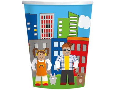 8PK 250ml PARTY TOWN CUPS