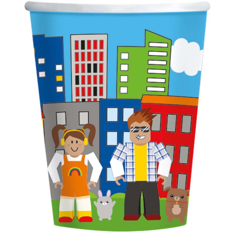 8PK 250ml PARTY TOWN CUPS