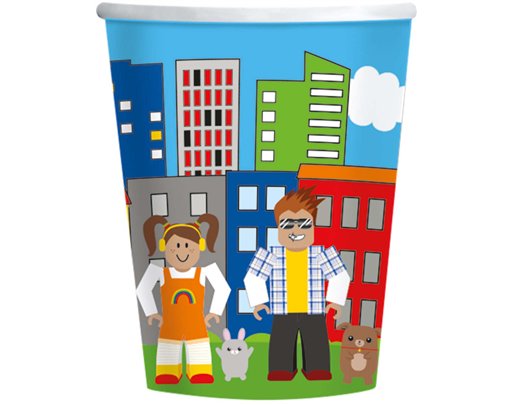 8PK 250ml PARTY TOWN CUPS
