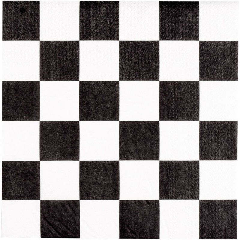 20PK CHEQUERED FLAG RACING NAPKINS
