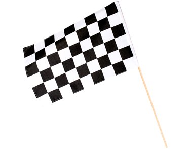 CHEQUERED FLAG RACING HAND FLAG