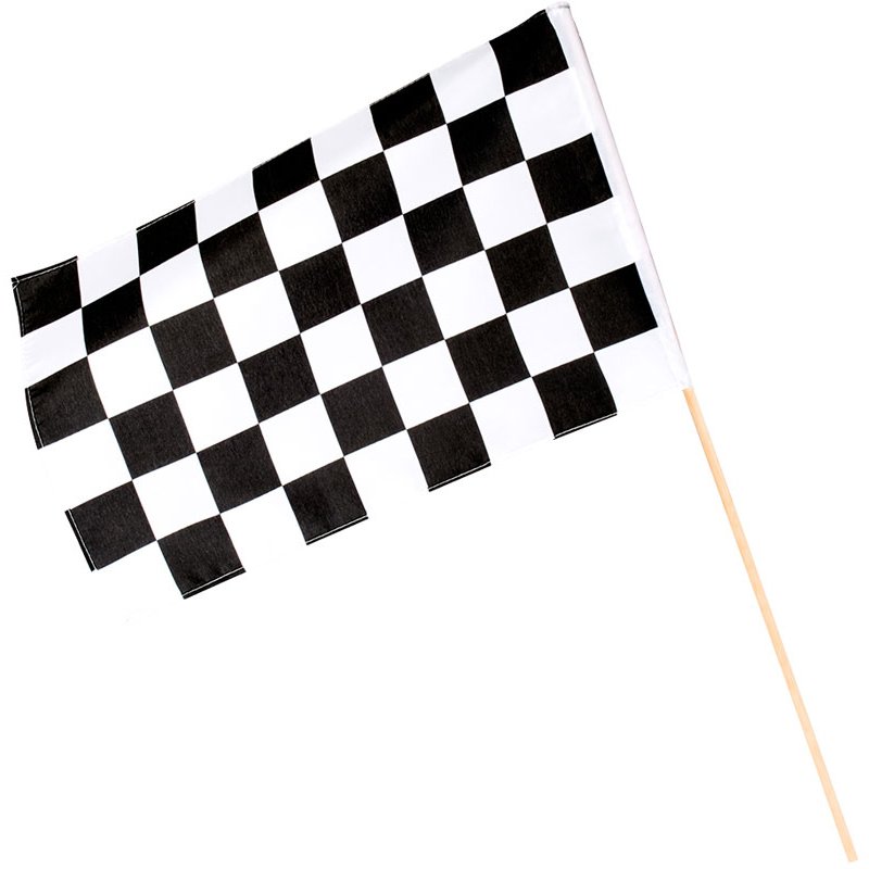 CHEQUERED FLAG RACING HAND FLAG