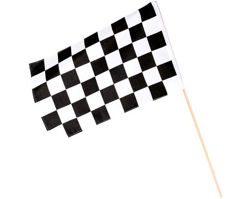 CHEQUERED FLAG RACING HAND FLAG