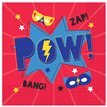 16PK 33cm SUPER HERO LUNCH NAPKINS