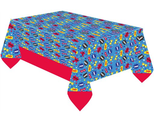 SUPER HERO PAPER TABLECOVER